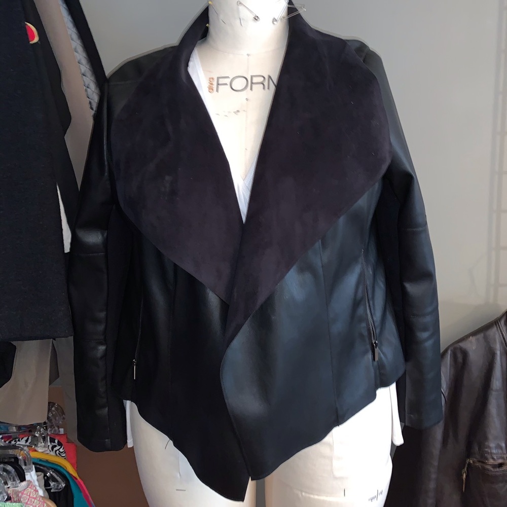 Faux Leather Coat